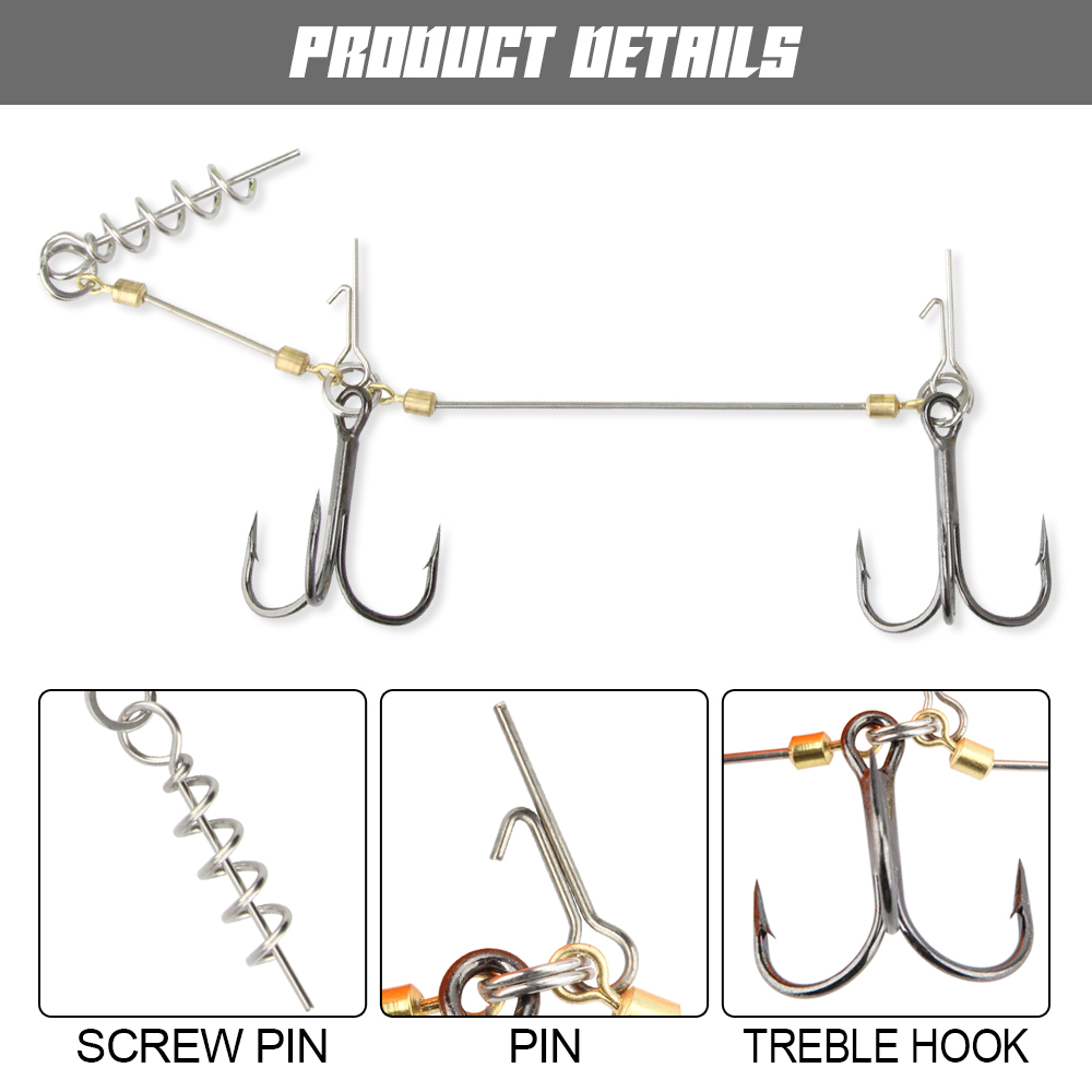 Spinpoler Pike Stinger Rig Hoo - Fishing Hook Size review and price