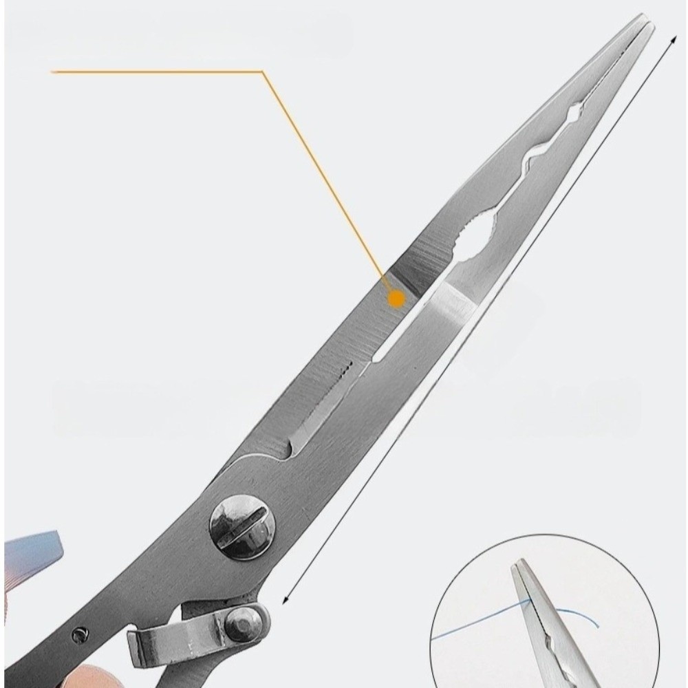 3CR13 Steel Fishing Pliers Mul - Fishing Hook Size review and price