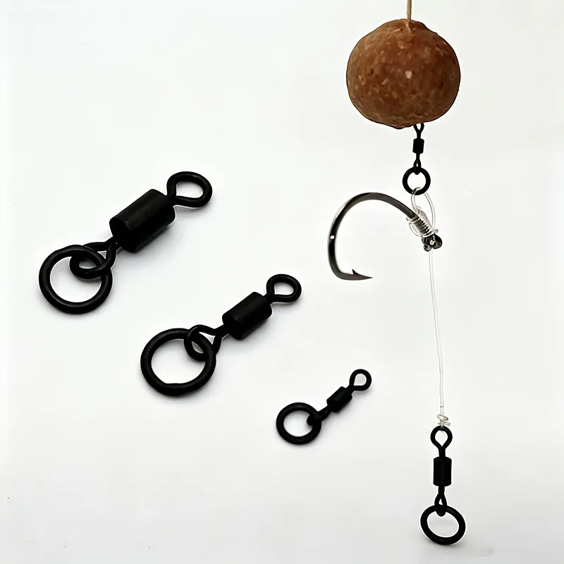 50PCS Micro Flexi Hook Swivel  - Fishing Hook Size review and price