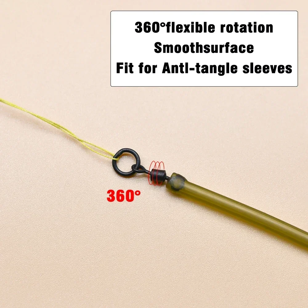 50PCS Micro Flexi Hook Swivel  - Fishing Hook Size review and price